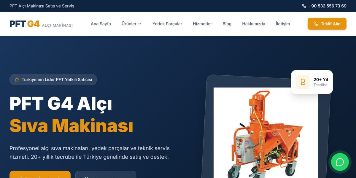 PFTG4 web sitesi